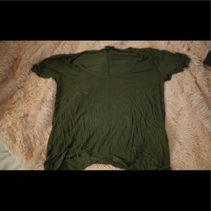 Olive green soft Forever 21 tee